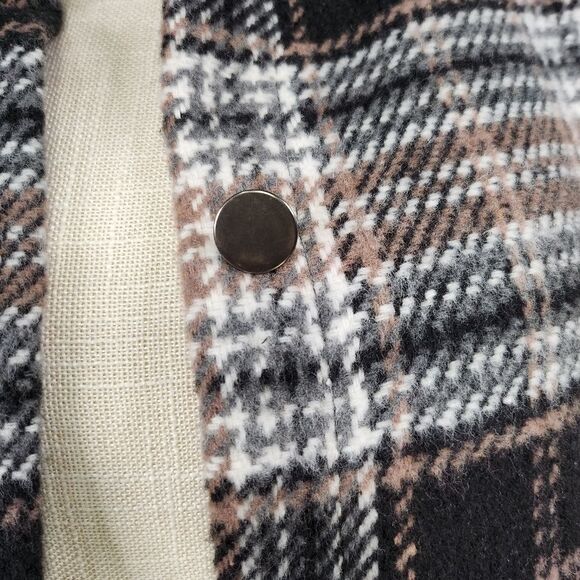 C + D + M  Boutuque Plaid Shirt Jacket Cardigan Women's Size Small NWT - Picture 4 of 14